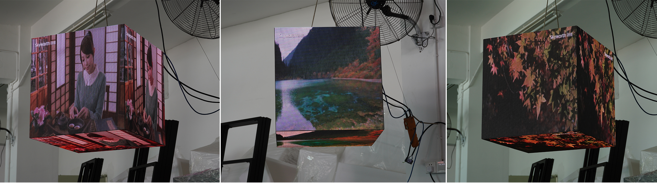 5 Face Advertising Screen Logo Marke 3D LED Cube Display