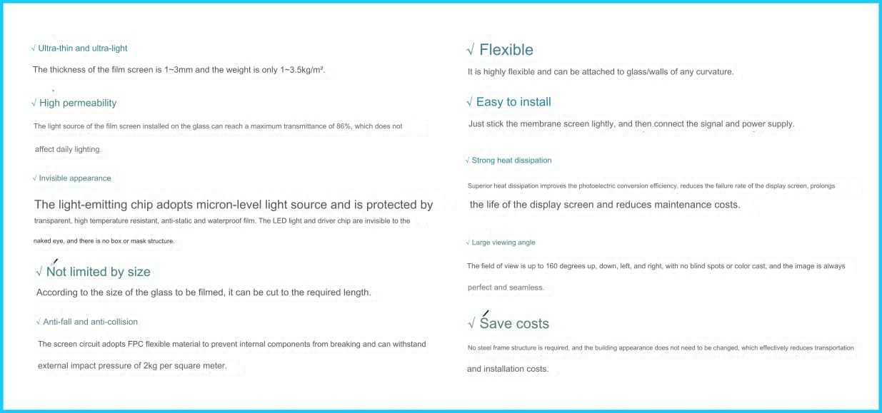 Vorteile von Kristallfilmbildschirmen