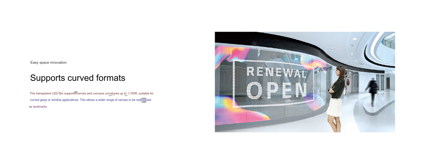 Unterst&uuml;tzt gekr&uuml;mmte Formate